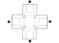 9097 | Female BSP Solid Cross