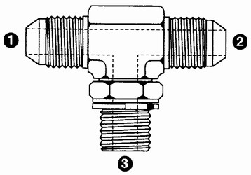 9159 | SAE 37� Flare (JIC) x BSPP Adjustable Branch Tee
