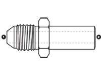 JIC Male x Metric Standpipe, 9200