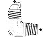 9224 | Japanese 30� Cone Seat (JIS) x BSPT 90� Elbow