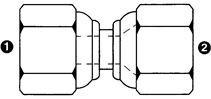 SAE 37� (JIC) Female x JIS 30� Female Swivel