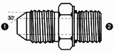 JIS 30� Male x ORB Male, 9277