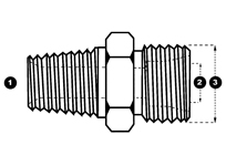 NPTF Male x Metric Dual Purpose, 9607