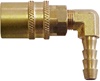Female Coupler x Standard Hose Barb 90�