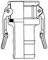 Polypropylene Cam and Groove: Type C