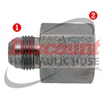 JIC 37� x NPTF Female (Stainless)