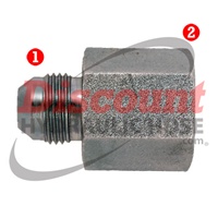 Steel Fittings: JIC 37� x NPTF Female Pipe