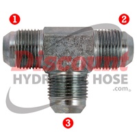 JIC 37� Union Tee (Stainless)