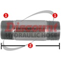 NPTF Seamless Pipe Nipple (Stainless)