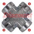 SS-5652 | Female Pipe Cross (NPTF)