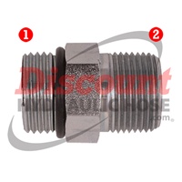 SS-6401 | Straight Thread O-Ring x NPTF Male Pipe
