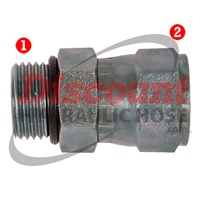 SS-6402 | Straight Thread O-Ring x SAE 37� (JIC) Female Swivel