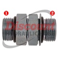 SS-6407| Straight Thread O-Ring Union (adjustable)