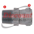SS-6505 | NPTF Male Pipe x SAE 37� Flare (JIC) Female Swivel