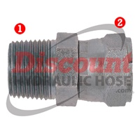 SS-6505 | NPTF Male Pipe x SAE 37� Flare (JIC) Female Swivel