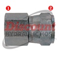 SS-6506 | NPTF Female Pipe x SAE 37� Flare (JIC) Female Swivel