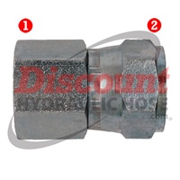 SS-6506 | NPTF Female Pipe x SAE 37� Flare (JIC) Female Swivel