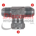 JIC 37� Swivel Branch Tee (Stainless)