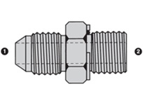 SS-9002 | SAE 37� Flare (JIC) x BSPP