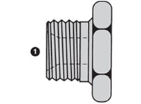 SS-9030 | BSPP Hex Head Plug