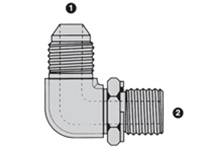 SS-9059 | SAE 37� Flare (JIC) x BSPP Adjustable 90� Elbow