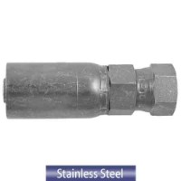 Stainless Steel JIC 37� Female Swivel Hose End